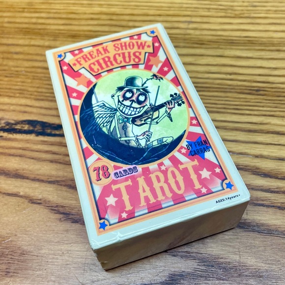 Other - Freak Show Circus Tarot Deck - UNUSED - Colorful Pink & Yellow Box